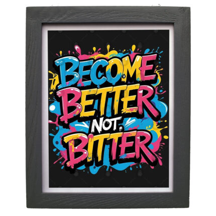 CRAFT N CREATIONS Motivational Quote Wall Art Print, Black Frame, set of 3 30 x 25 cm 1050